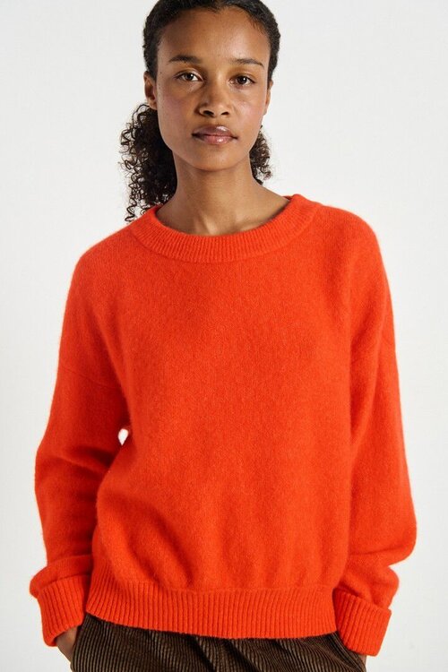 American Vintage Orange Gebreidel Trui