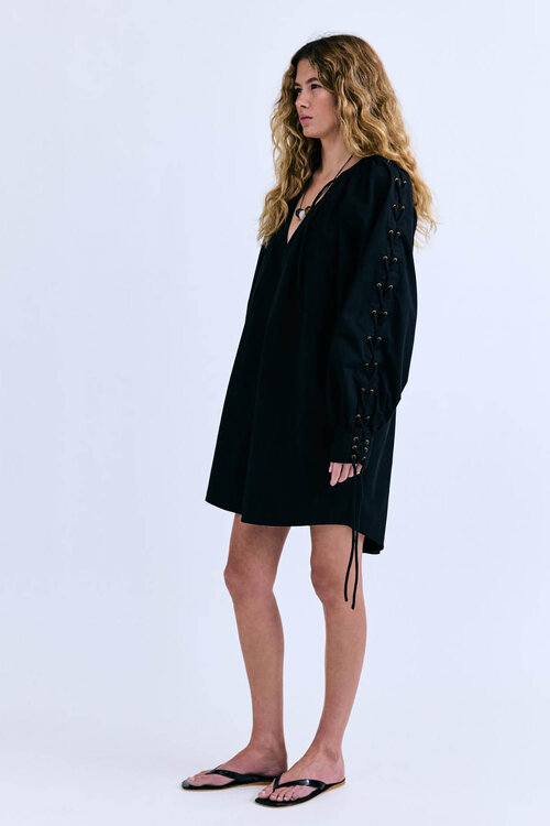 Love Stories Black Mini Dress