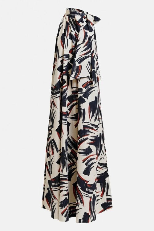 Essentiel Antwerp Wit / zwarte Maxi Dress