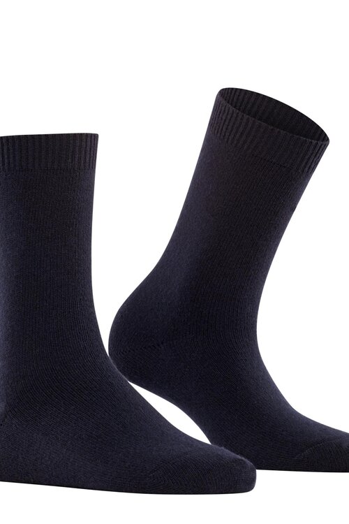 Falke Dark Navy Sokken Cosy Wool