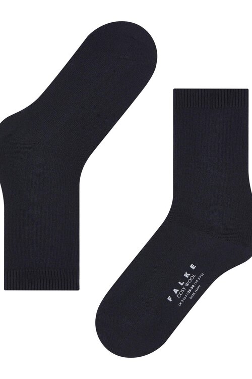 Falke Dark Navy Sokken Cosy Wool