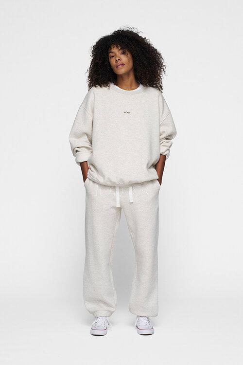 10Days Soft white melee THE CLEAN STATEMENT SWEATER