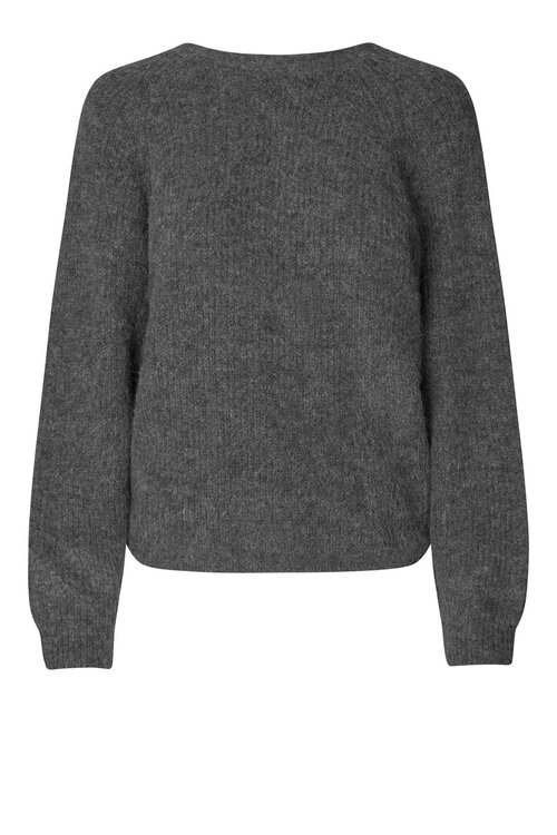 Second Female Donkergrijs Flare Knit