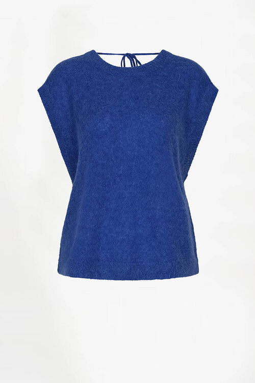 Dante 6 Blauwe Enoha open back sweater