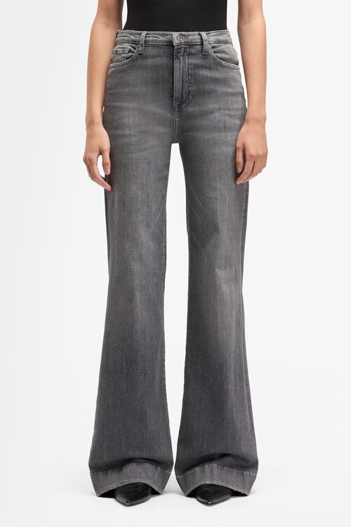 7 For All Mankind Dojo Flared Jeans Grijs