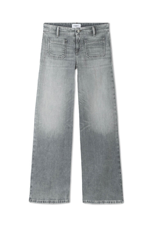 Cambio Grijze Amara Straight Jeans