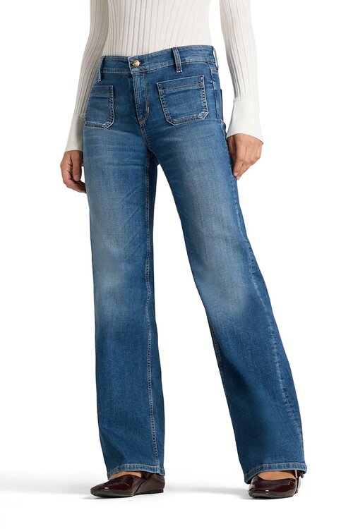 Cambio Indigo Amara Straight Jeans