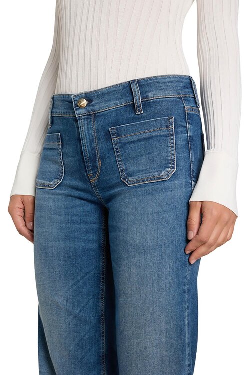 Cambio Indigo Amara Straight Jeans