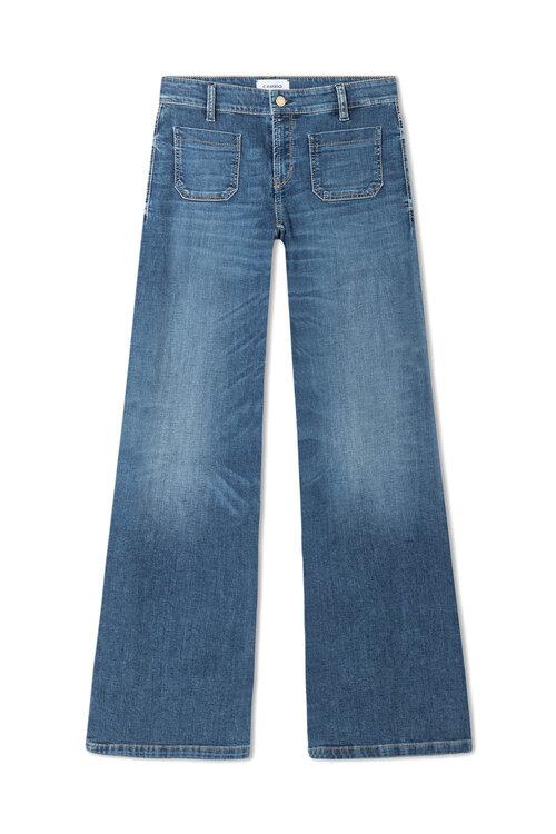 Cambio Indigo Amara Straight Jeans