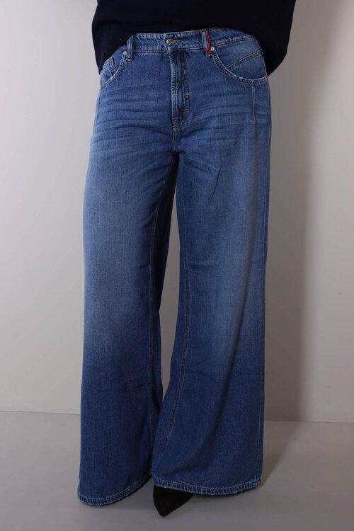Cambio Blauwe Pallazo Advance Wide leg Jeans