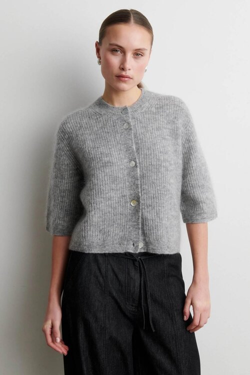 Second Female Grijze Andrea Knit Cardigan
