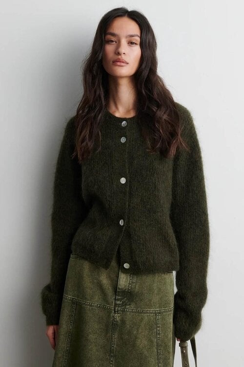 Second Female Olive Andrea Cardigan