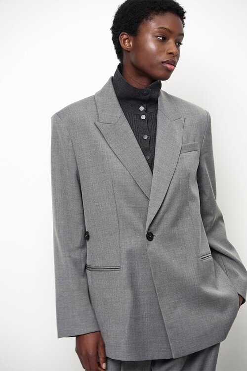 Dante 6 Bolton wrap blazer grijs