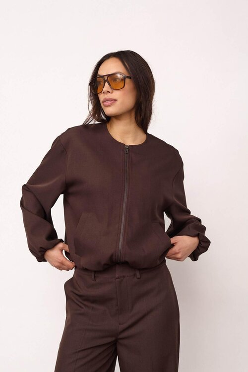 Co'couture Donkerbruine Luna Balloon Jacket