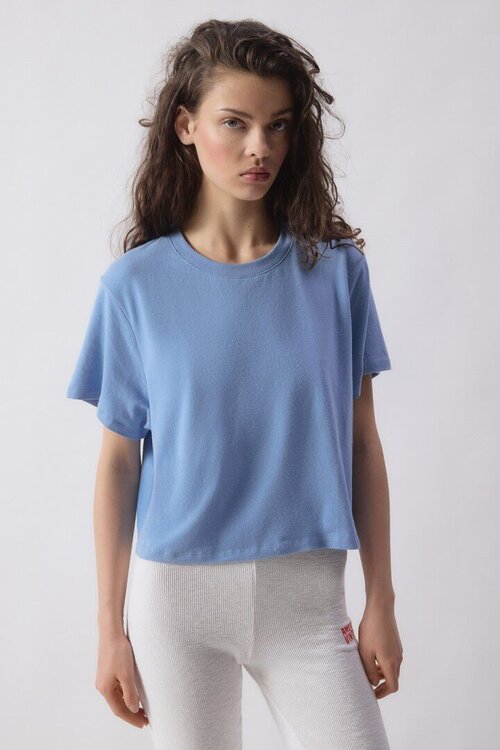 American Vintage Blauw T-shirt