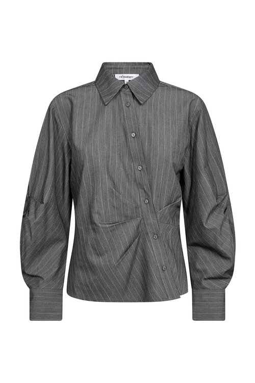 Co'couture Lyvia Asy Pin Shirt grijs