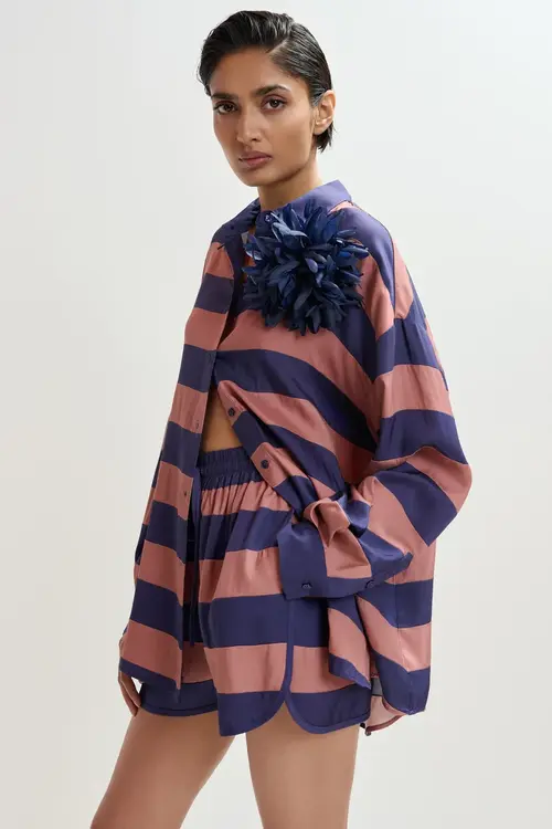 Essentiel Antwerp Indigo Oversized blouse