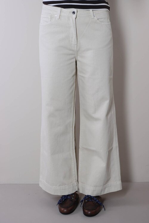 WITHBLACK Off White Antonia Wide leg Jeans