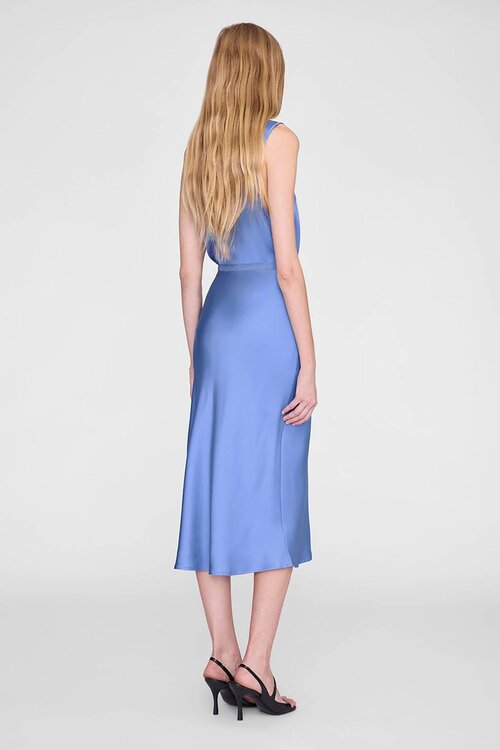 Anine Bing Bar Zijde Rok Blue