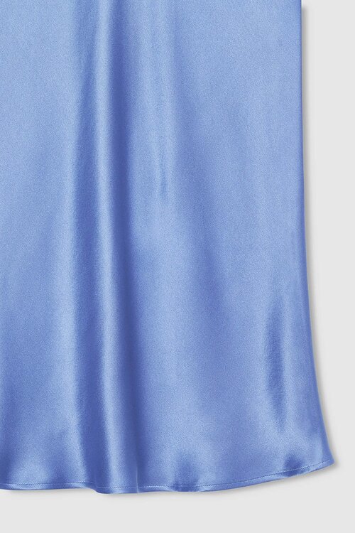 Anine Bing Bar Zijde Rok Blue