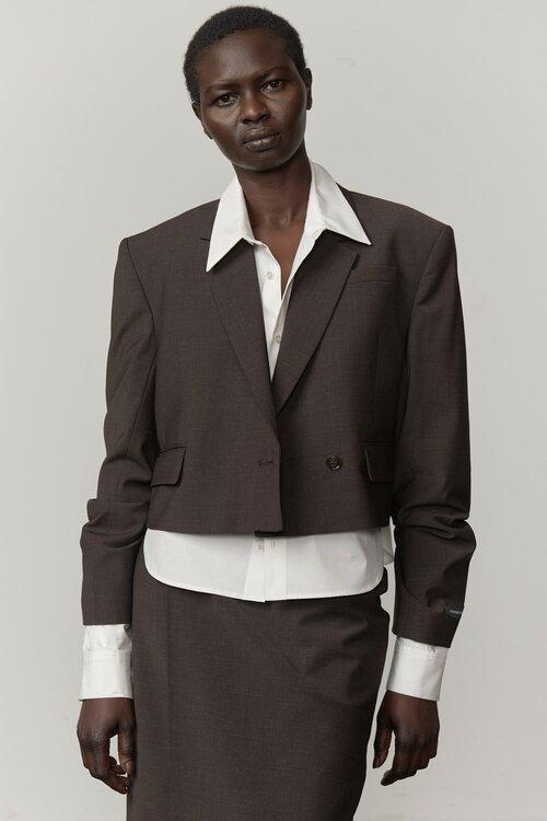 Herskind Pascale korte blazer bruin