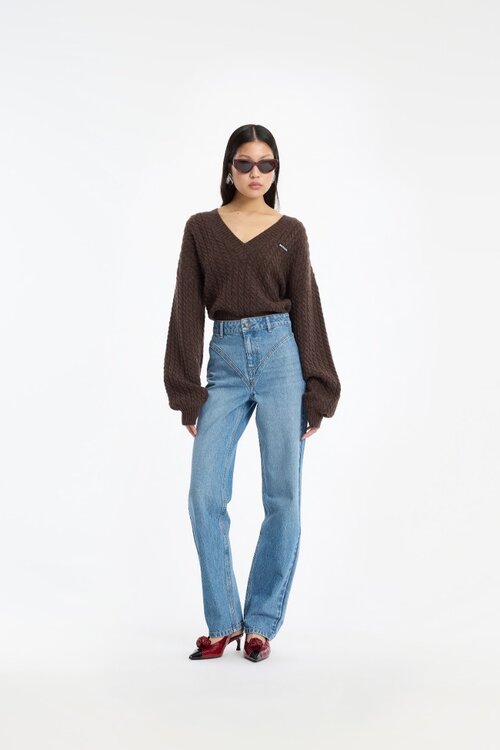 Rotate High Waist Jeans  Blue