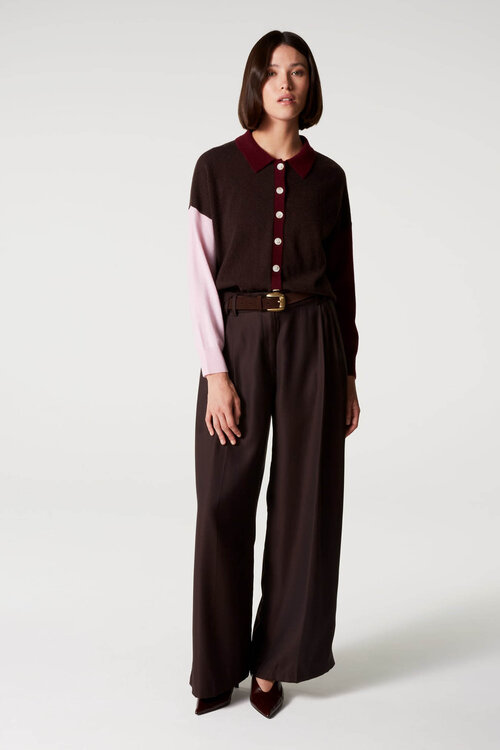 Absolut Cashmere Majura Fancy Vest Bruin