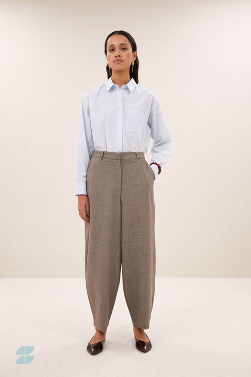 By Bar Edda barrel pantalon Taupe