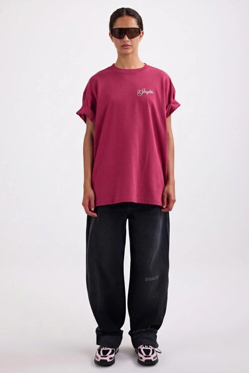 Stieglitz Renzo oversized t-shirt Bordo