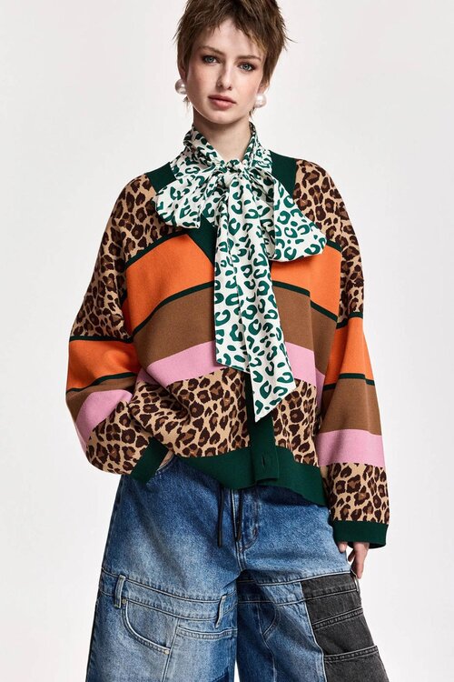 Essentiel Antwerp Vest streep Multi colour