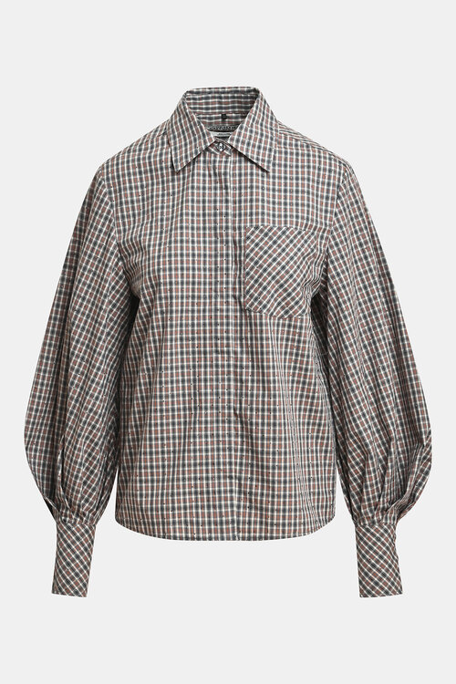 Essentiel Antwerp Blouse ruit Grijs