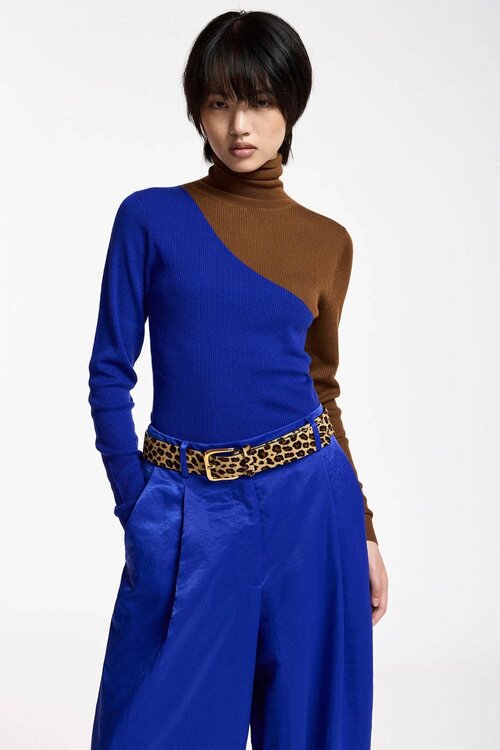 Essentiel Antwerp Trui met turtelneck Kobalt