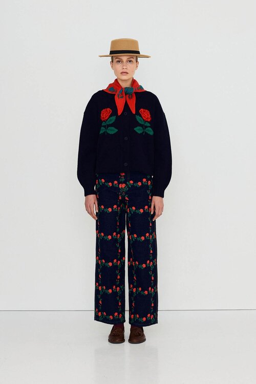 The Tiny Big Sister Roses Denim Berta Indigo