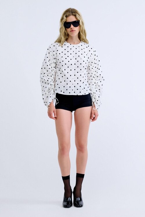 Love Stories Meryl Dot blouse zwart wit