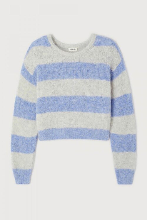 American Vintage Niby Trui Grijs Streep