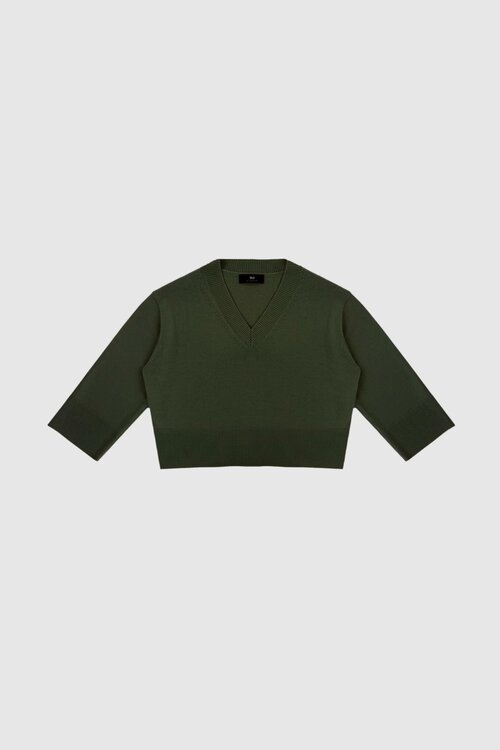 WITHBLACK Groene WBLCAMILLA LS V-NECK PULLOVER