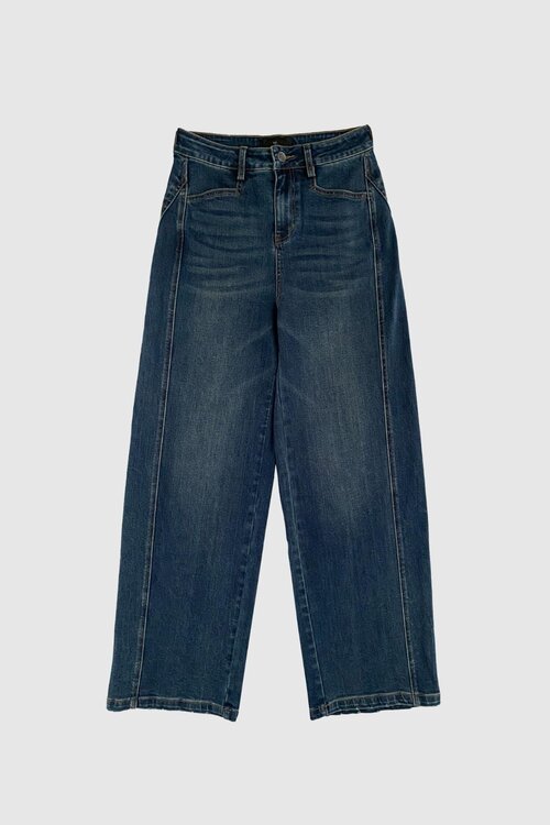 WITHBLACK Blauwe WBLSHIRLEY HW WIDE JEANS