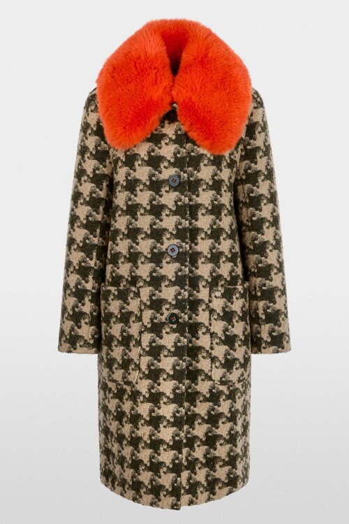 Marc Cain Mantel ruit camel
