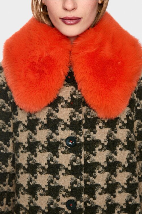 Marc Cain Mantel ruit camel