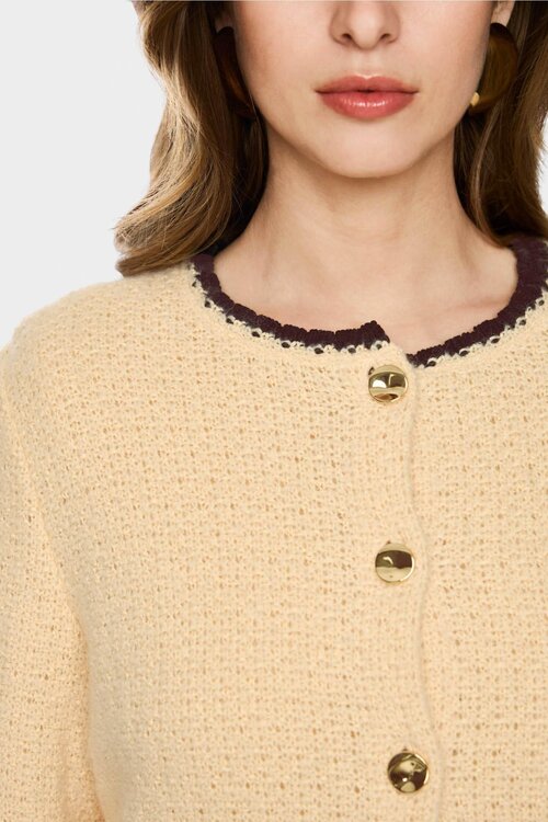 Marc Cain gebreid vest lamswit