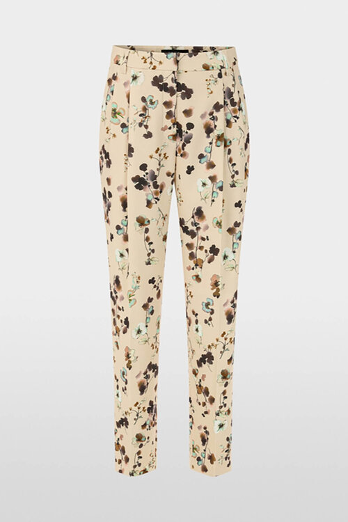 Marc Cain Off White Faqus broek bloemenprint