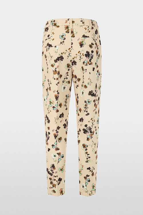 Marc Cain Off White Faqus broek bloemenprint