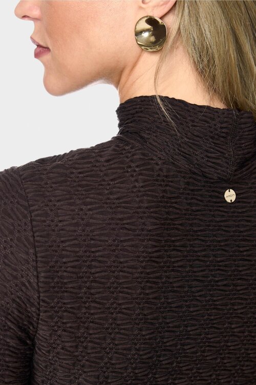Marc Cain Shirt met Stretch bruin