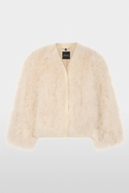 Marc Cain Off White Kort veren jasje