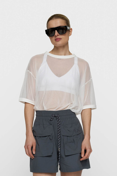 10Days mesh tee ecru