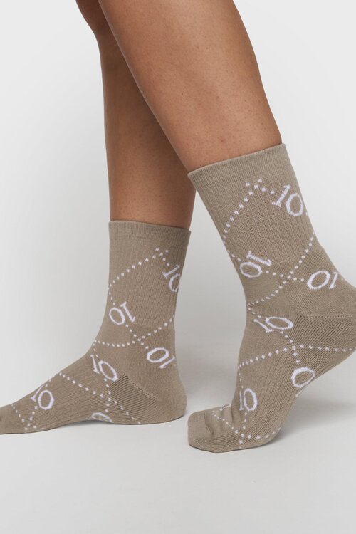 10Days socks all-over monogram fog