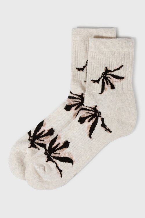 10Days socks flower zacht wit