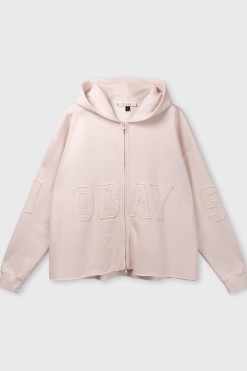 10Days statement zip hoodie roze