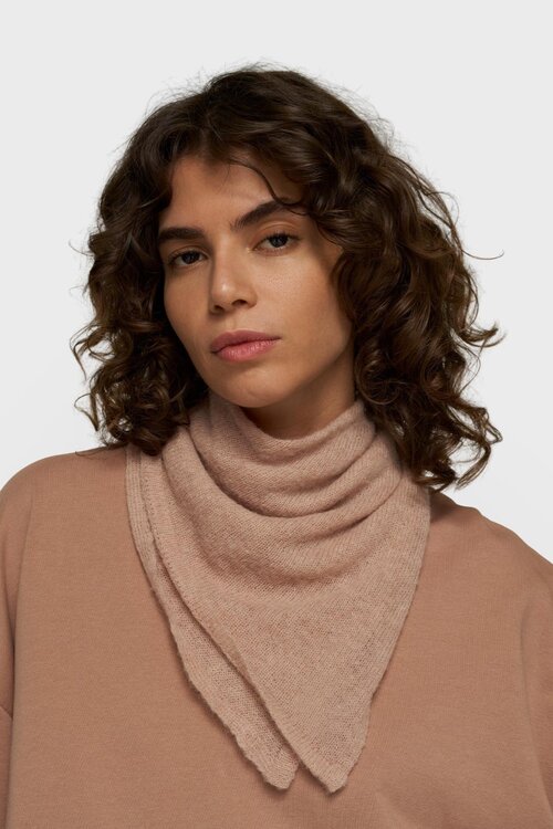 10Days bandana knit scarf fudge