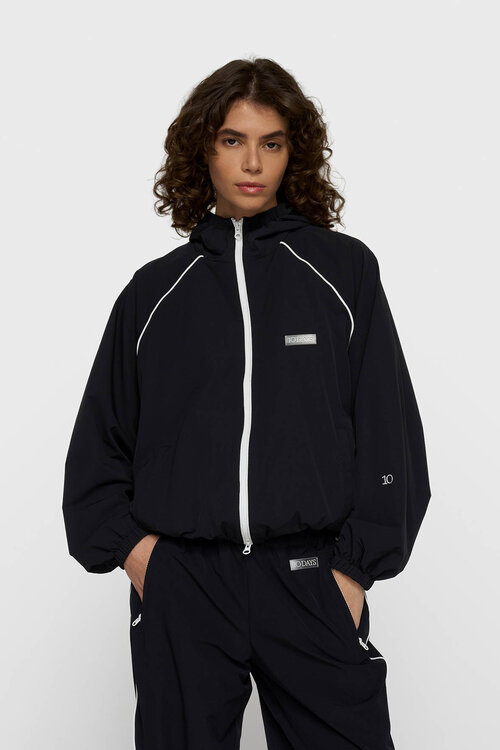 10Days hooded travel jacket zwart